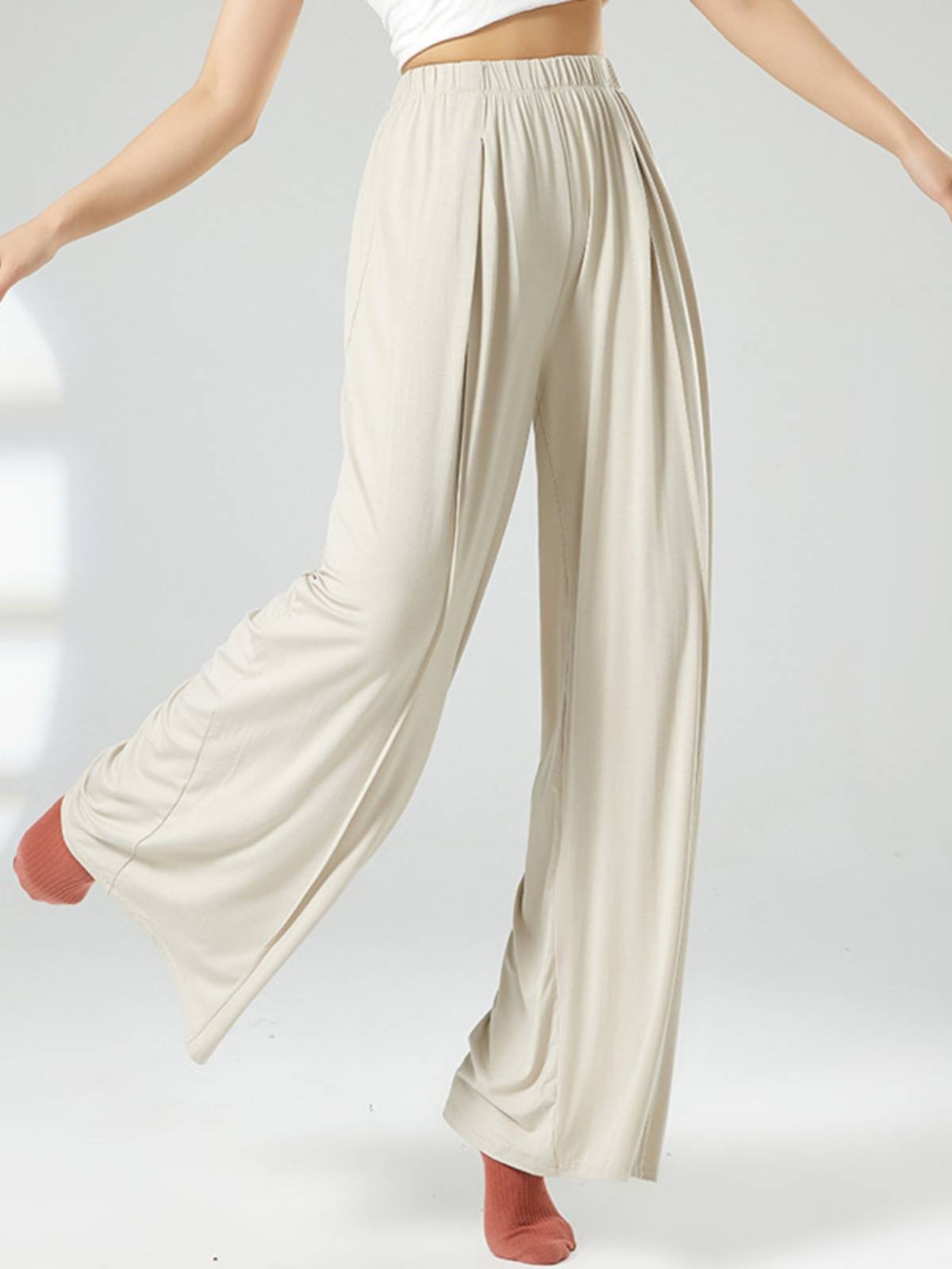 Dance Pants Female Practice Dance Dance Dance Black High waist Broad -legged Classical Dance Practice Dynamic Switters Moisturizing Modern Dance Pants