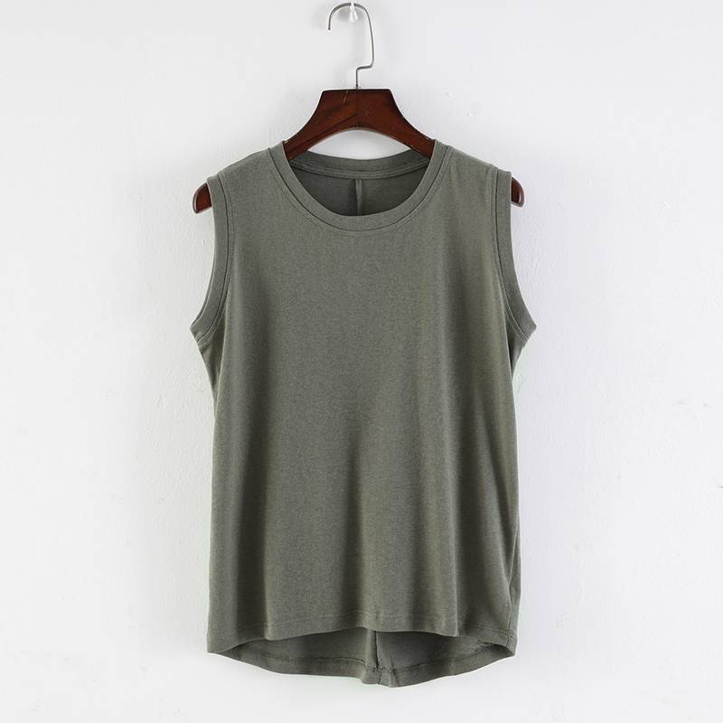 Loose dance service female Xia cotton -breathable sweat absorption vest Modern dance service jazz dance national dance yoga clothing