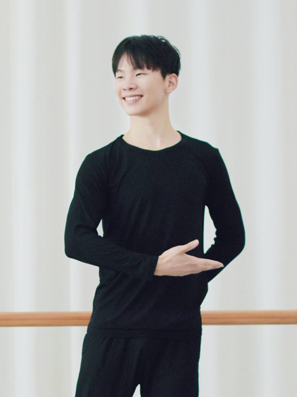 Pure cotton dance art test -shaped sportswear men's thin practice service Modern dance dance school student training dance suit
