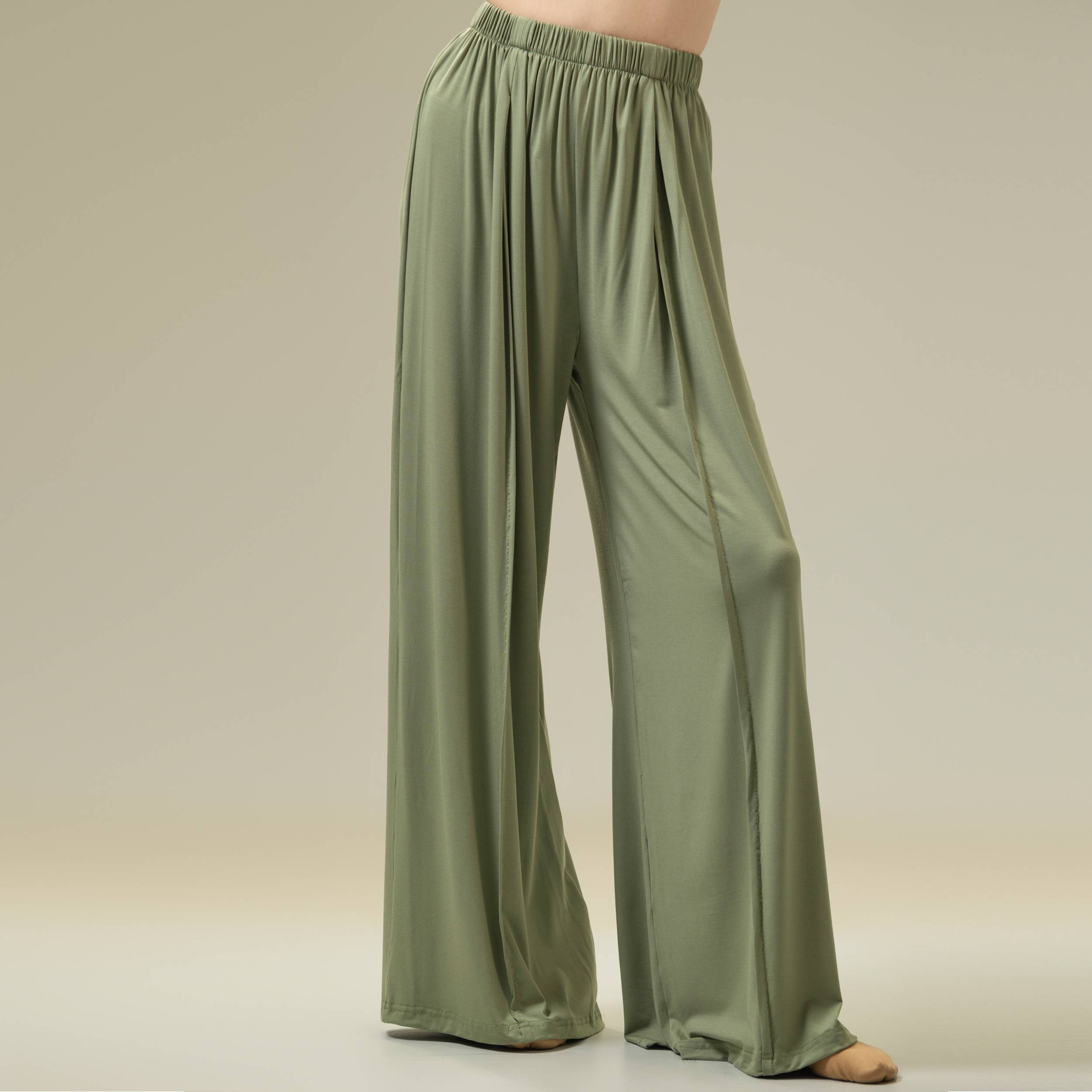Dance practice service autumn and winter modern dance loose, elegant wide leg pants Chinese classical dance -shaped dress yoga pants