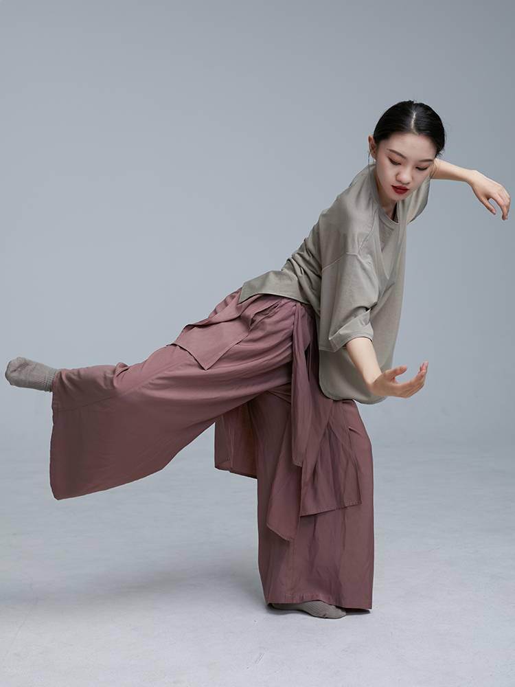 Gorgeous Show Modern Dance Short Sleeve Jacket Loose Dance Dance Clothing Classical Dance Sports Class Practice Summer Summer