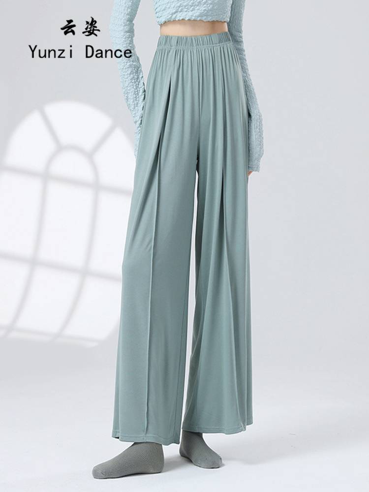 Modern dance pants new summer dance pants classical dance wide -leg pants drooping body clothes Chinese dance exercise service