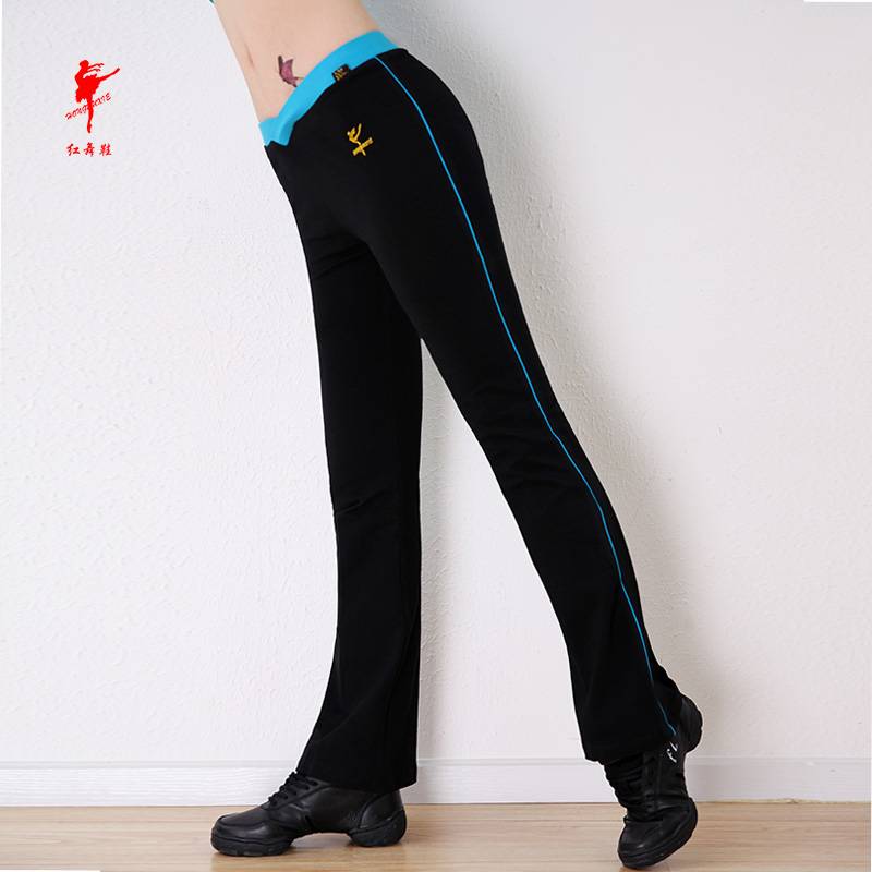 Red Dance Shoes 2015 Plaza Dance Pants Sports Fitness Fun Pants Modern Dance Yoga Practice straight pants