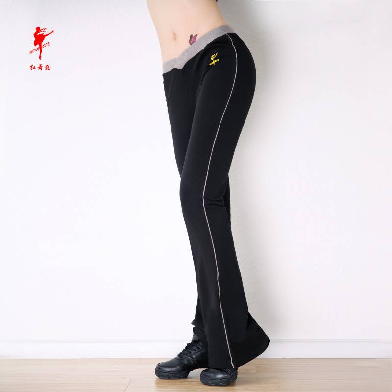Red Dance Shoes 2015 Plaza Dance Pants Sports Fitness Fun Pants Modern Dance Yoga Practice straight pants