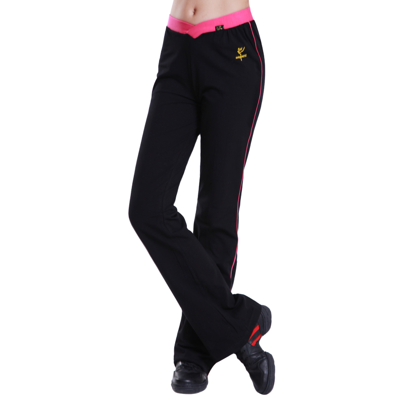 Red Dance Shoes 2015 Plaza Dance Pants Sports Fitness Fun Pants Modern Dance Yoga Practice straight pants