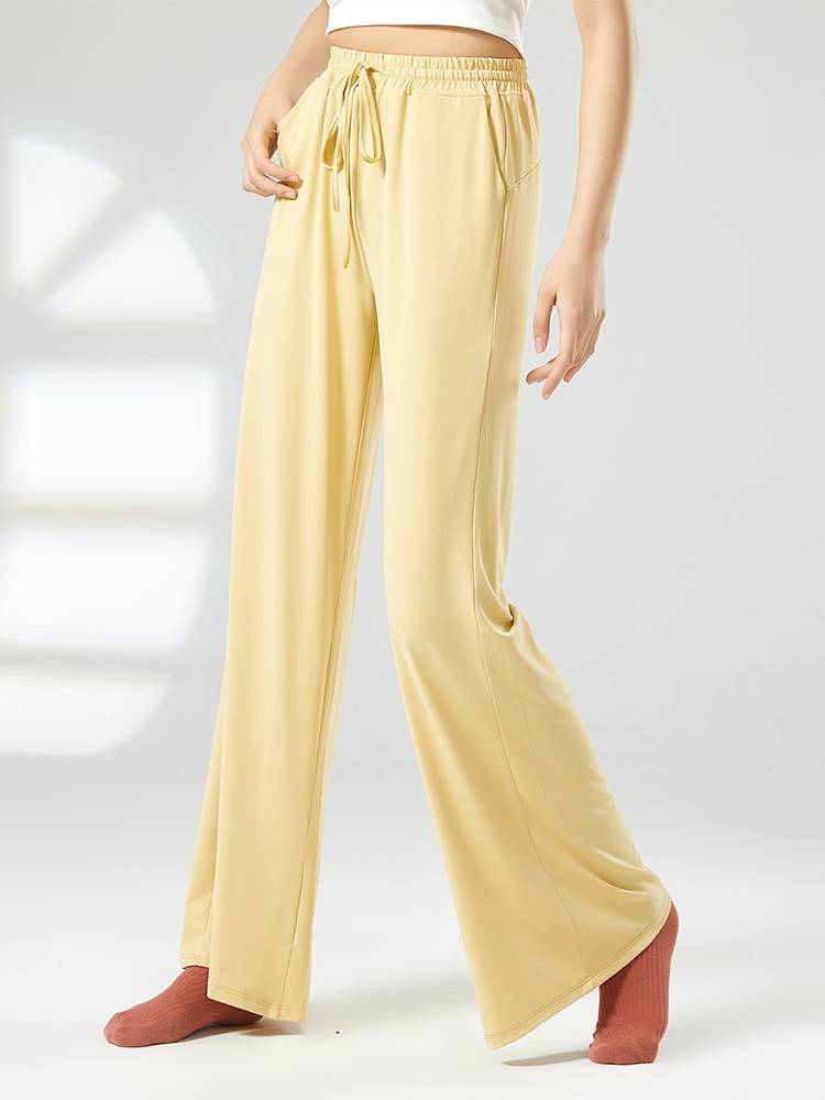 Chinese dance practice service female dance pants female loose straight modern dance classical dance practice pants wide -leg pants
