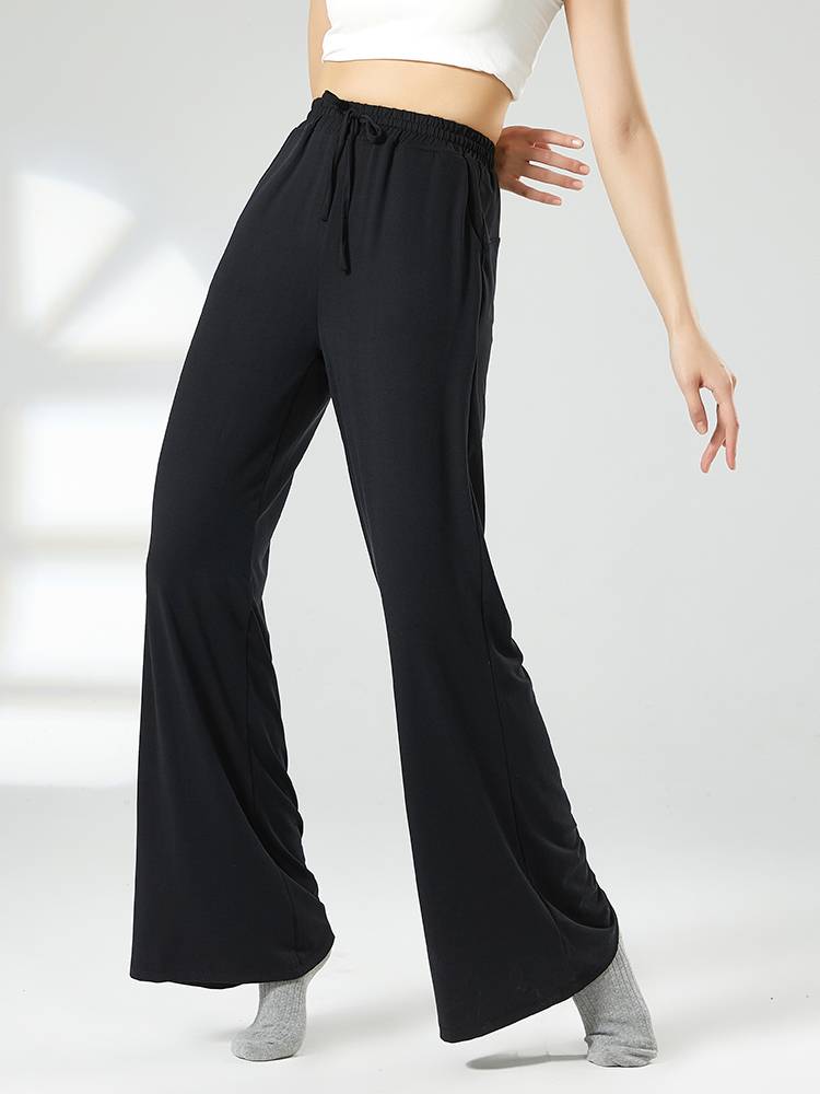 Chinese dance practice service female dance pants female loose straight modern dance classical dance practice pants wide -leg pants