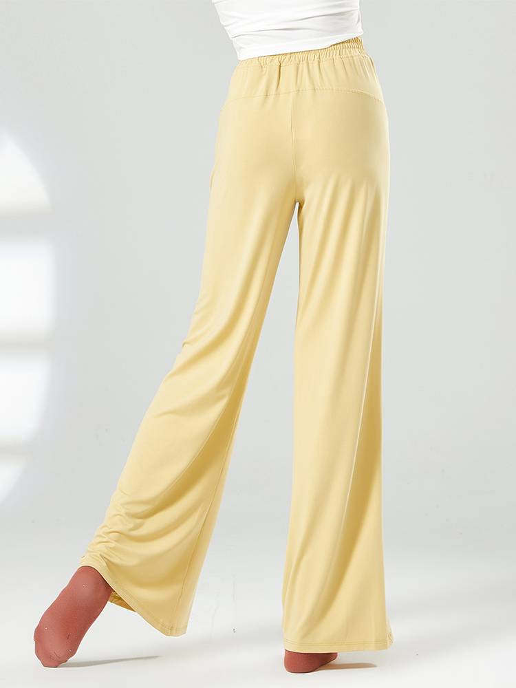 Chinese dance practice service female dance pants female loose straight modern dance classical dance practice pants wide -leg pants