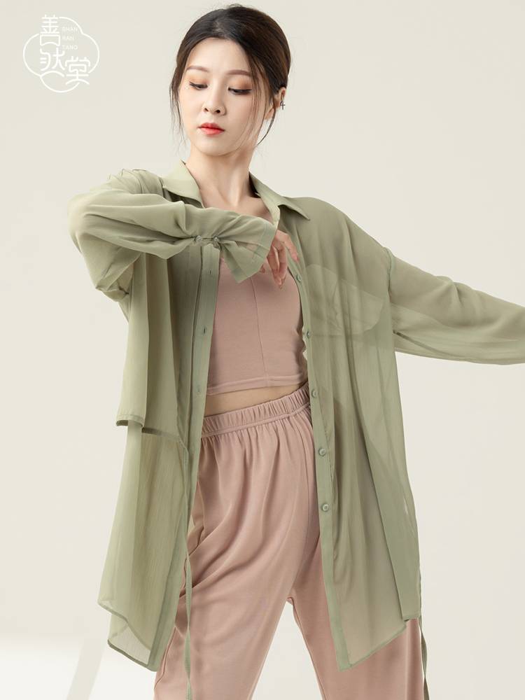 Shan Ran Hall of Modern Dance Shirts Training Clothing Classical Top Dance Dance Loose Jazz Dance Practice Men and Women