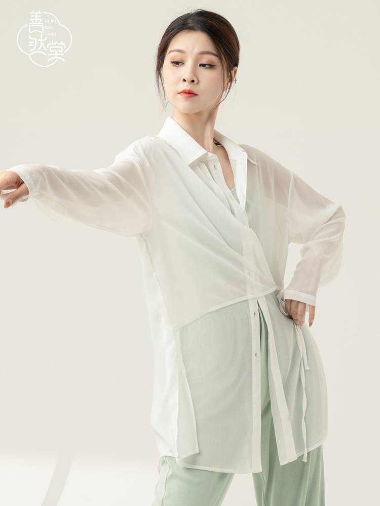 Shan Ran Hall of Modern Dance Shirts Training Clothing Classical Top Dance Dance Loose Jazz Dance Practice Men and Women