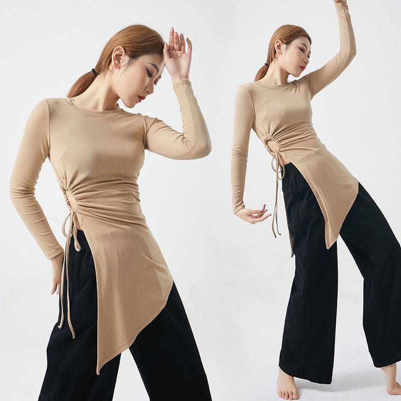 Classical Dance Dance Dance Gong Female Female Speed Top Chinese Dance Modern Dance long -sleeved dance clothing autumn and winter new tide