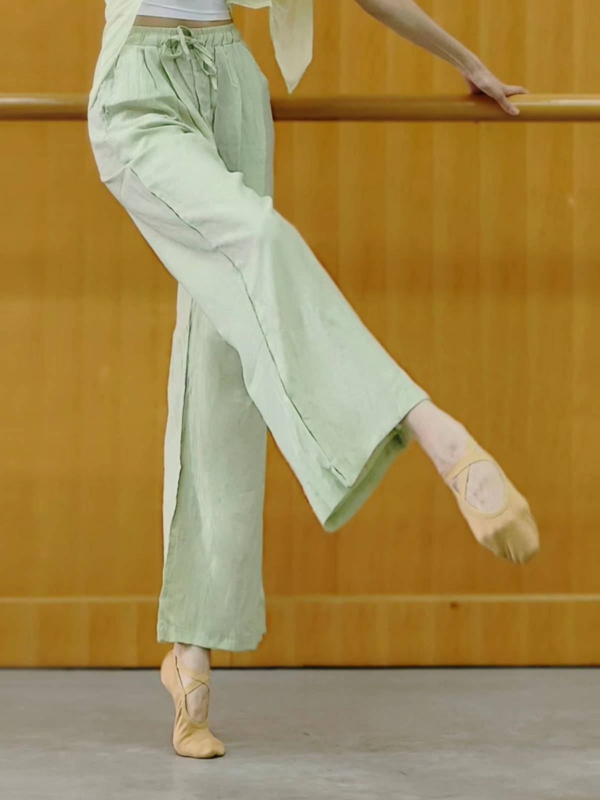 Di Di Modern Dance Practice Pocket Pocket Boat Wide Wide Pants Sely Chinese Dance National Classical Dance Server Zen Pants