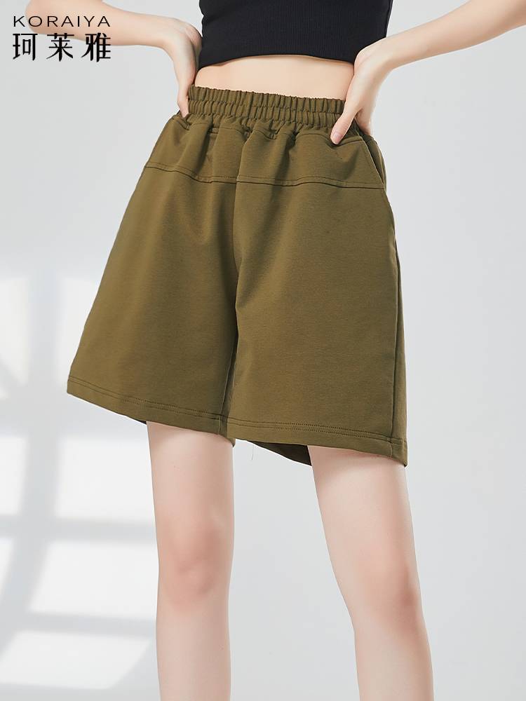 Dance pants wide -leg pants female pure cotton shorts modern dance exercise pants men's loose and thin Chinese dance art test show