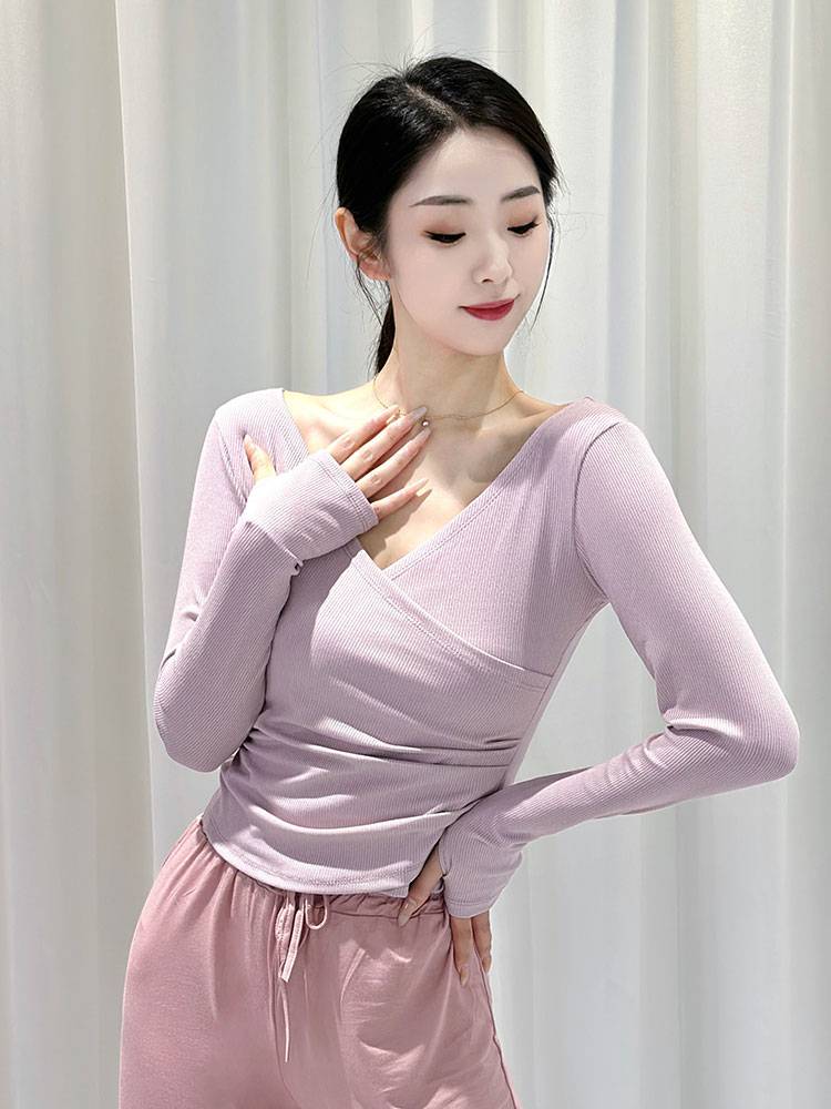 Dance practice service female modern dance -shaped dance top adult Chinese classical dance teacher training performance clothing
