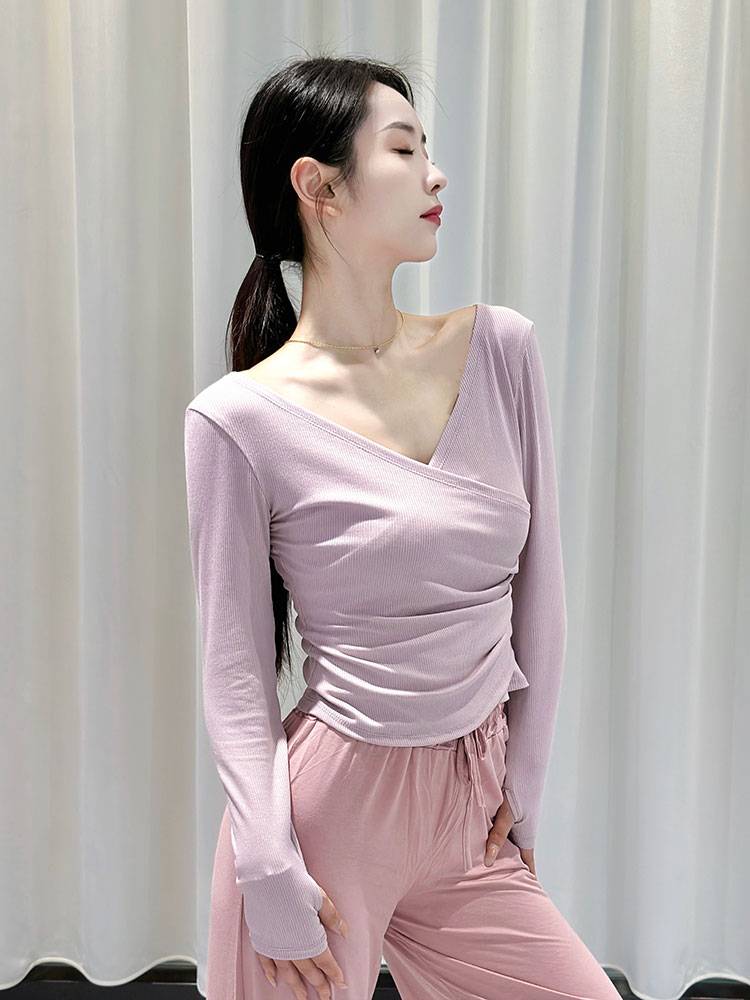 Dance practice service female modern dance -shaped dance top adult Chinese classical dance teacher training performance clothing