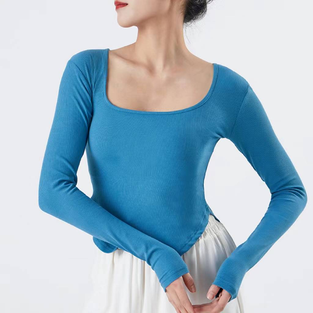 Dance service Modern female adult -shaped body practice service new long -sleeved classical dance ballet training dancing top