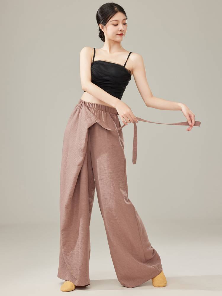Shangmai Classical Dance Practice Female Pants Flower Wide Leg Pants Adult Dance Modern Dance Pine Pants