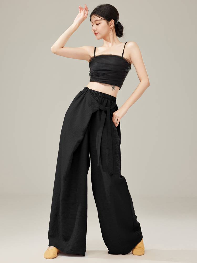 Shangmai Classical Dance Practice Female Pants Flower Wide Leg Pants Adult Dance Modern Dance Pine Pants