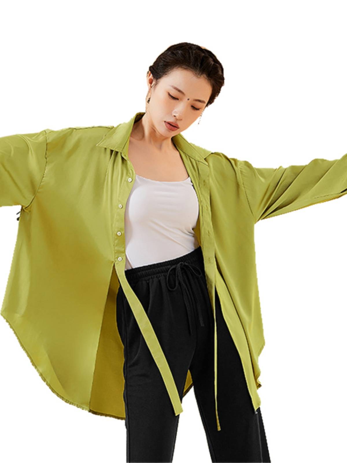 Modern dance lining women's top, loose practice service, Chinese dance clothing collection, training shape clothes classical dance performance clothing