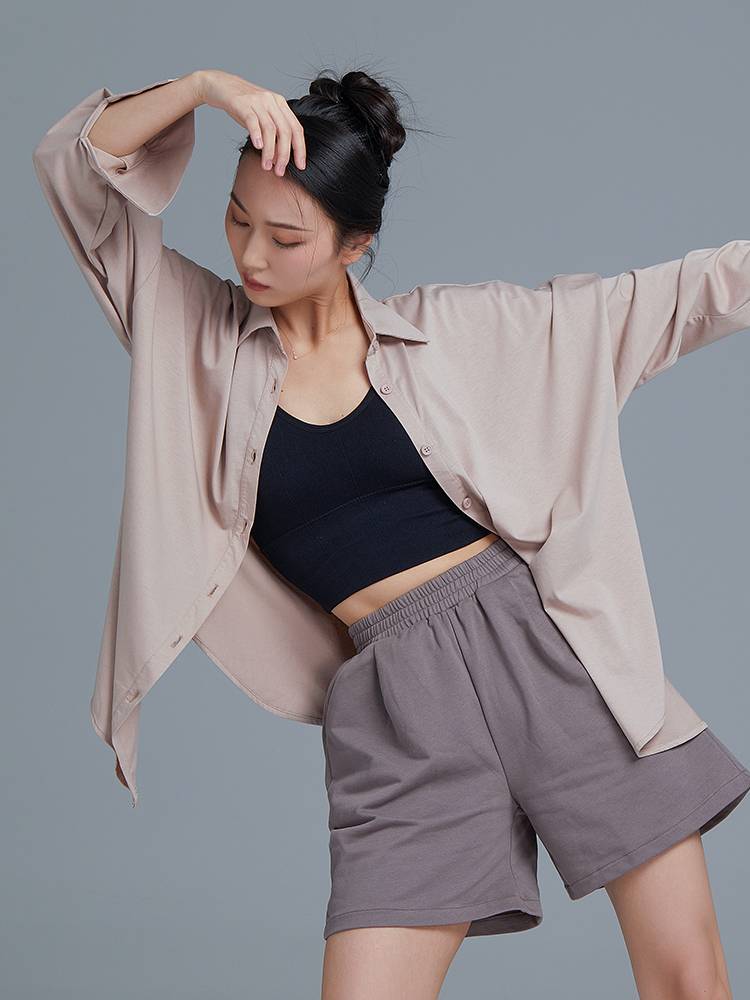 Gorgeous Show Chinese Classical Dance Clothing Basic Shirts Loose Modern Dance Practice Female Dance Biological Clothing
