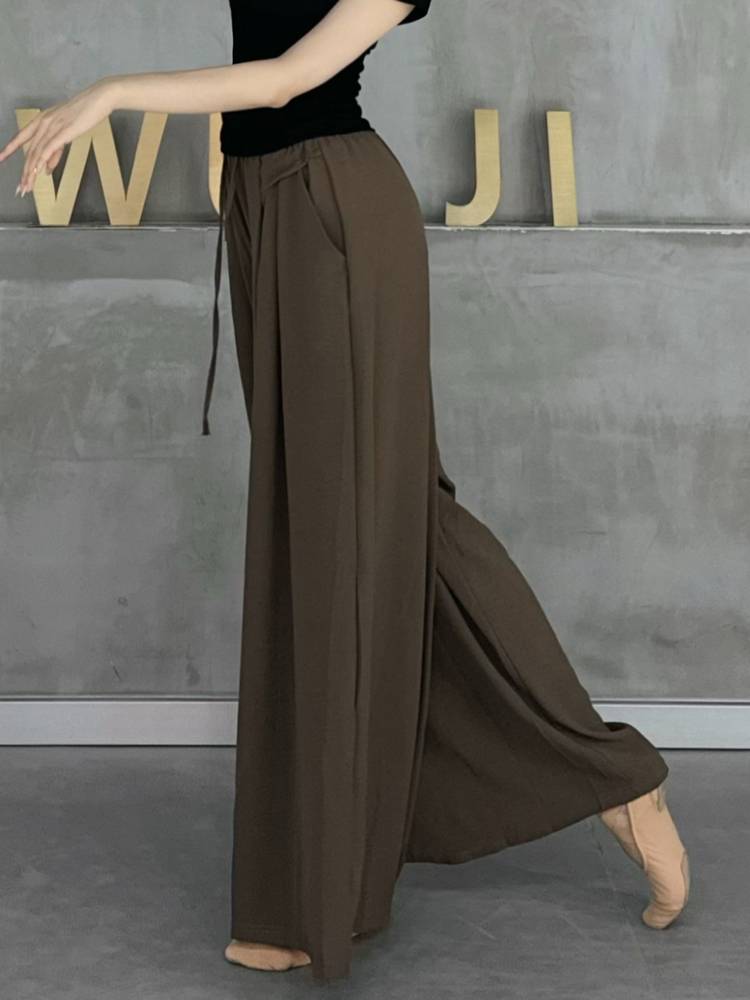 Modern dance wide -leg pants 2024 new dance pants loose dangling feeling classical dance exercise pants dancing special pants