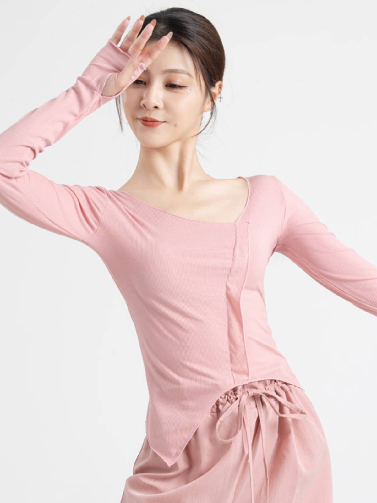 Modern dance top professional dance practice service autumn set refers to long -sleeved tight classical dance clothing custom processing OEM