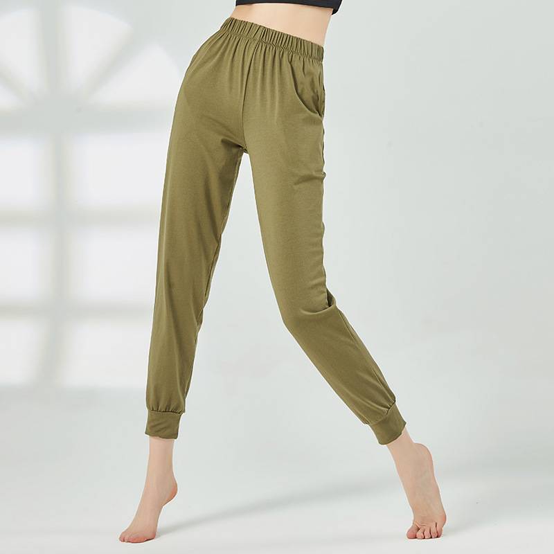 Dance practice pants, radish pants, female male trousers, modern dance Harun pants dance pants to repair the foot square dance service
