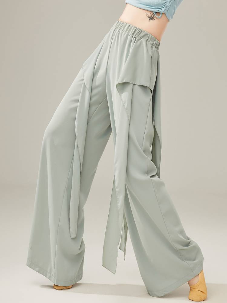 Shangmai Classical Dance Practice Female Pants Flower Wide Leg Pants Adult Dance Modern Dance Pine Pants