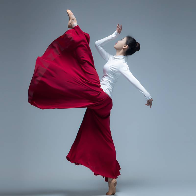 Classical dance service female elegant Chinese style modern dance wide -leg pants performance service adult elegant practice suit suit
