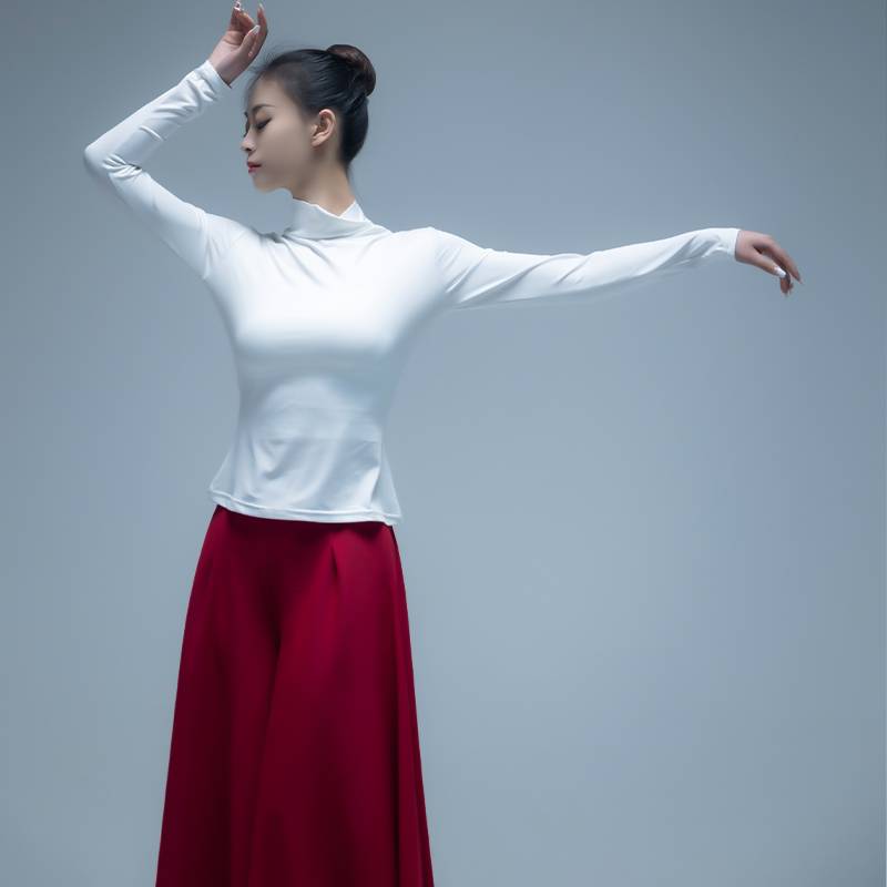 Classical dance service female elegant Chinese style modern dance wide -leg pants performance service adult elegant practice suit suit