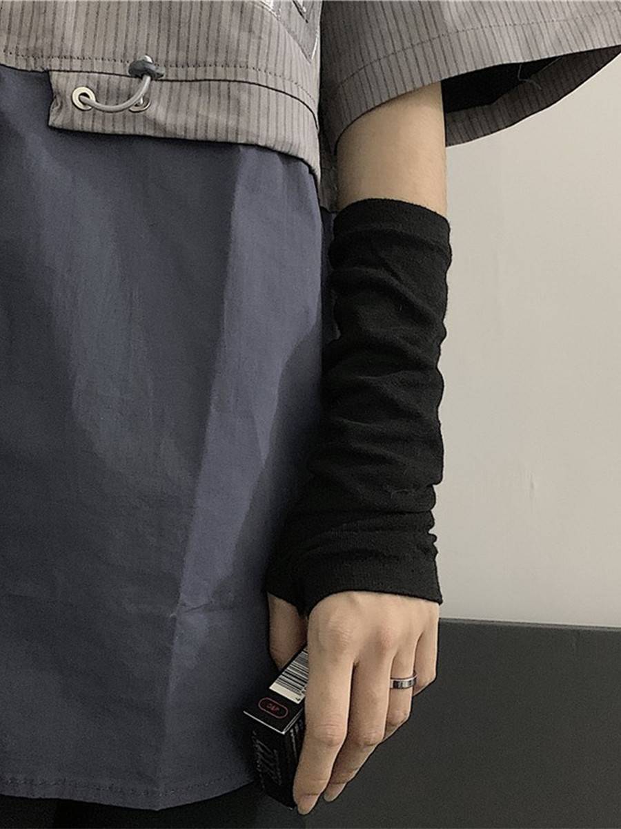 Japanese ins Tide brand ninja wears finger glove Yamamoto Diablo sunscreen semi -finger men's and women's versatile tide