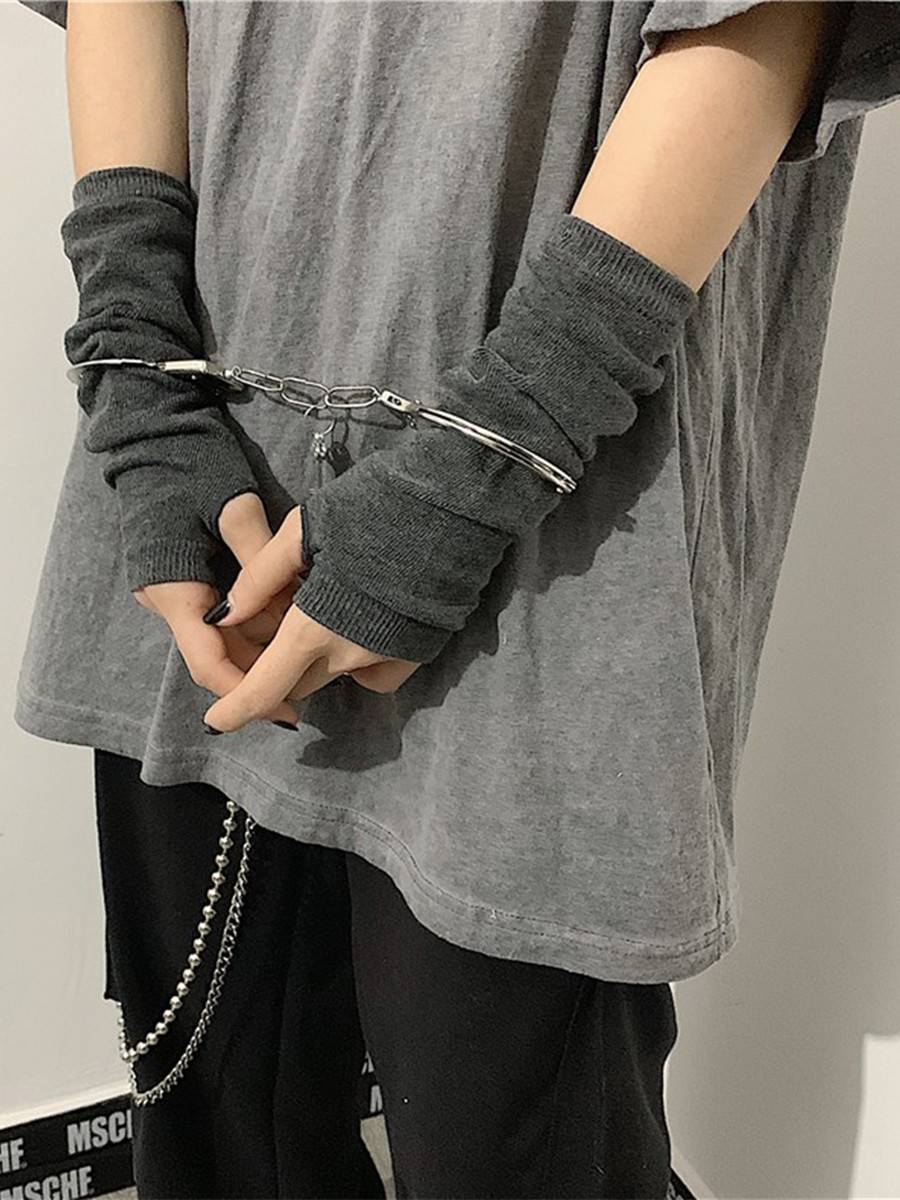 Japanese ins Tide brand ninja wears finger glove Yamamoto Diablo sunscreen semi -finger men's and women's versatile tide