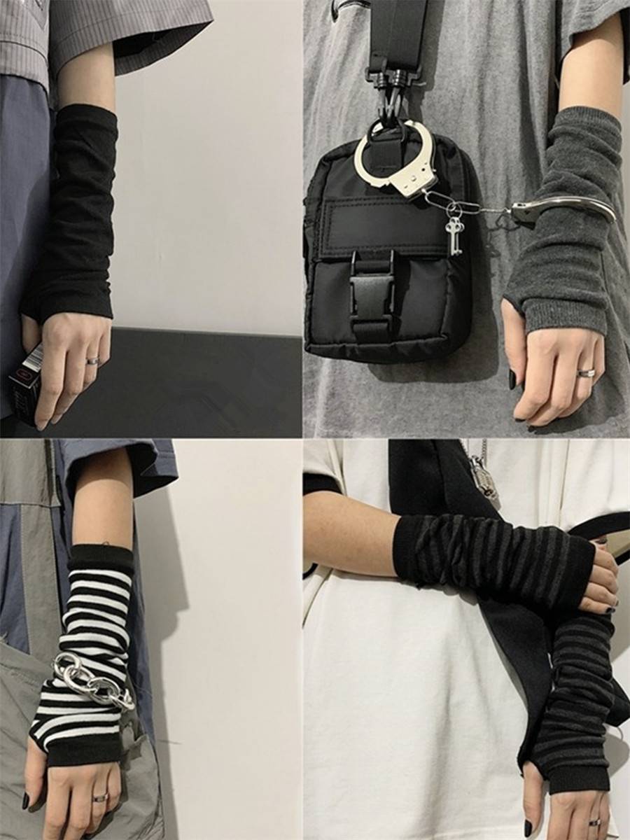 Japanese ins Tide brand ninja wears finger glove Yamamoto Diablo sunscreen semi -finger men's and women's versatile tide