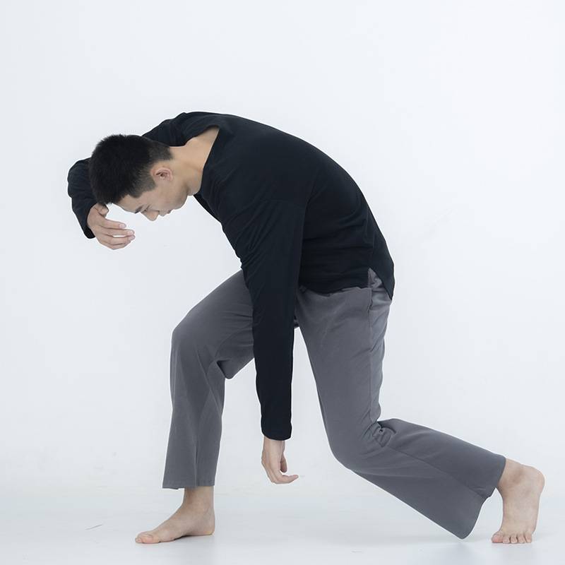 Modern dance training service men's and women's loose dance service classical T -shirt large -size base training uniform cotton jazz dance small split