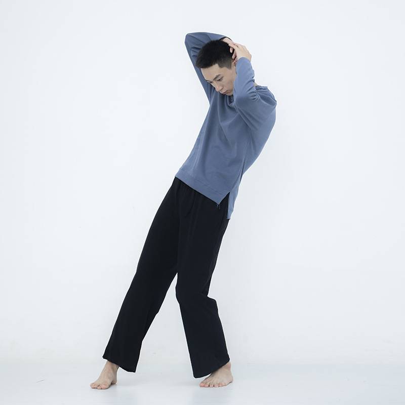 Modern dance training service men's and women's loose dance service classical T -shirt large -size base training uniform cotton jazz dance small split