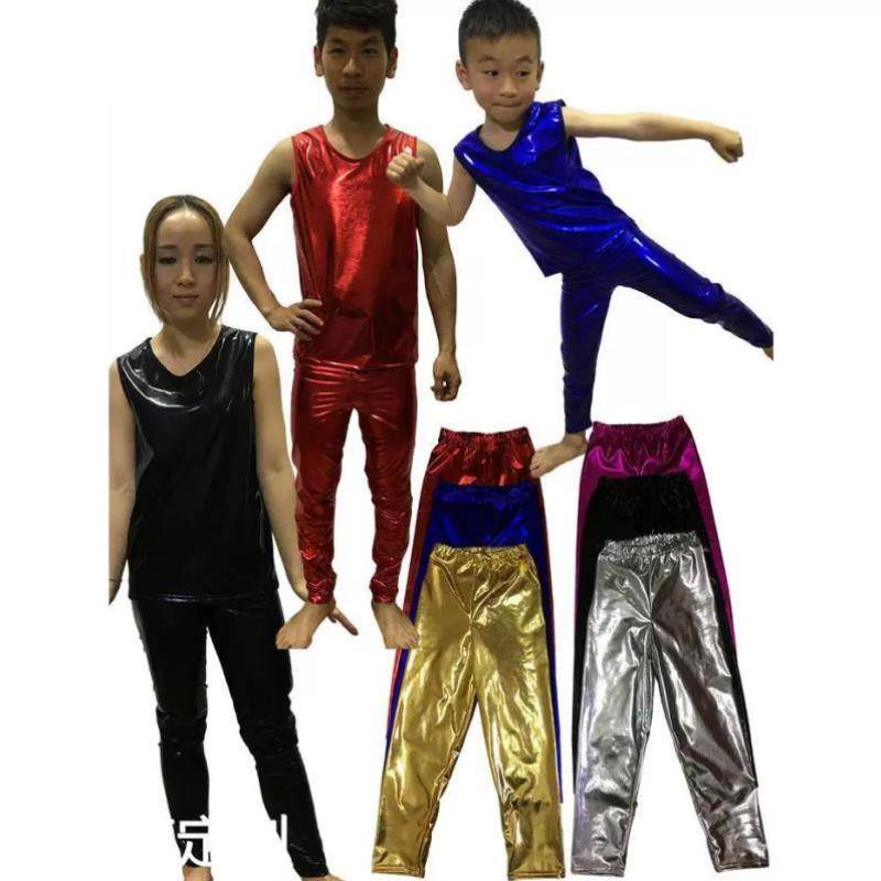 New long pants bright skin, bright noodle dance jazz dance cheerleading, modern dance dance dance service hip -hop performance men's and women's bombs