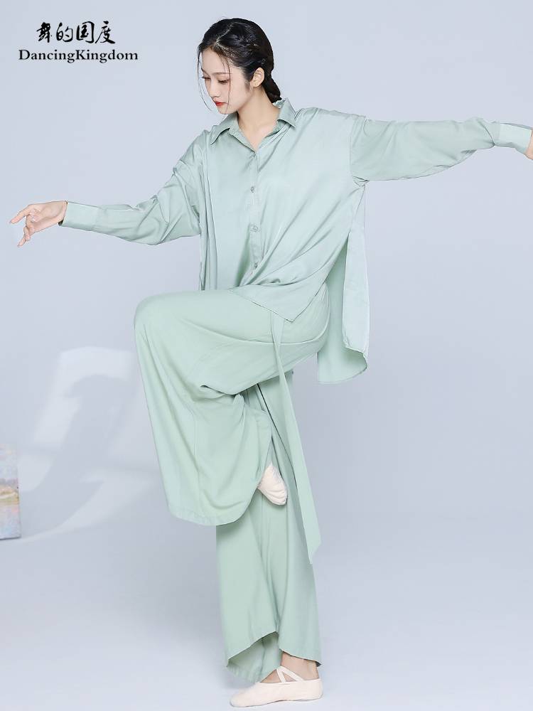 The dance national modern loose shirt female dance service classical dance lining jacket clothes top jacket practicing exercises performance service