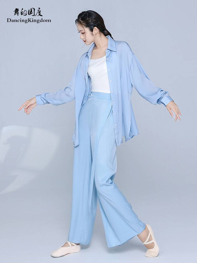 The dance national modern loose shirt female dance service classical dance lining jacket clothes top jacket practicing exercises performance service