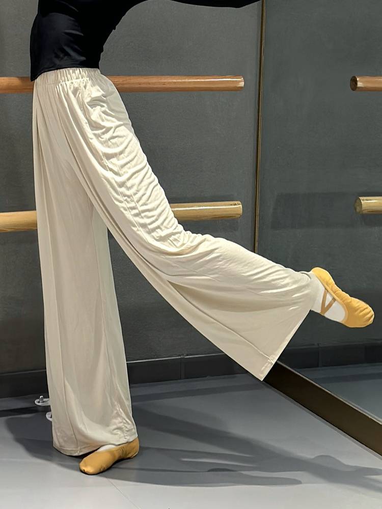 Practice with regular models, dance pants modern dance loose wide -leg pants classical dance Chinese dance exercise uniform straight pants