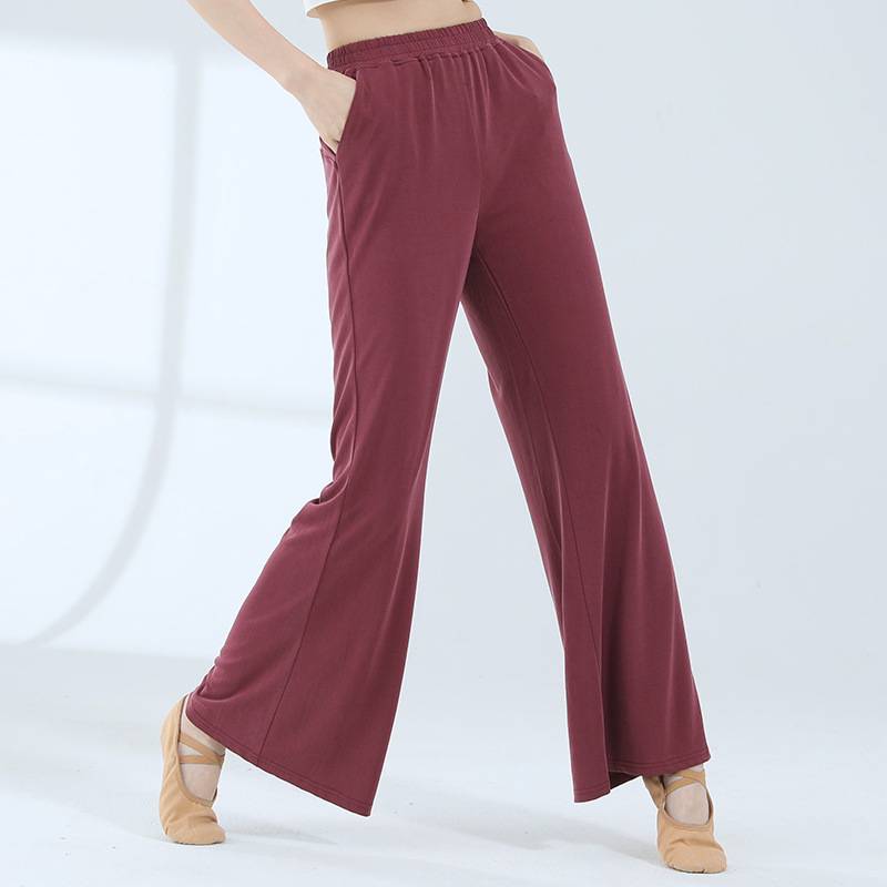 Dance Garden Classical Dance Pants Pants Loose Pants Copper Modern Ethnic Dance wide -leg pants plus training Chinese dance