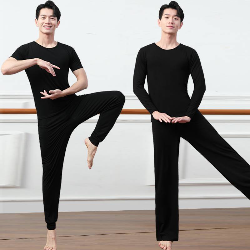 Dance clothes practice suit suit male adult modern dance loose Modal top dance pants art test body clothes
