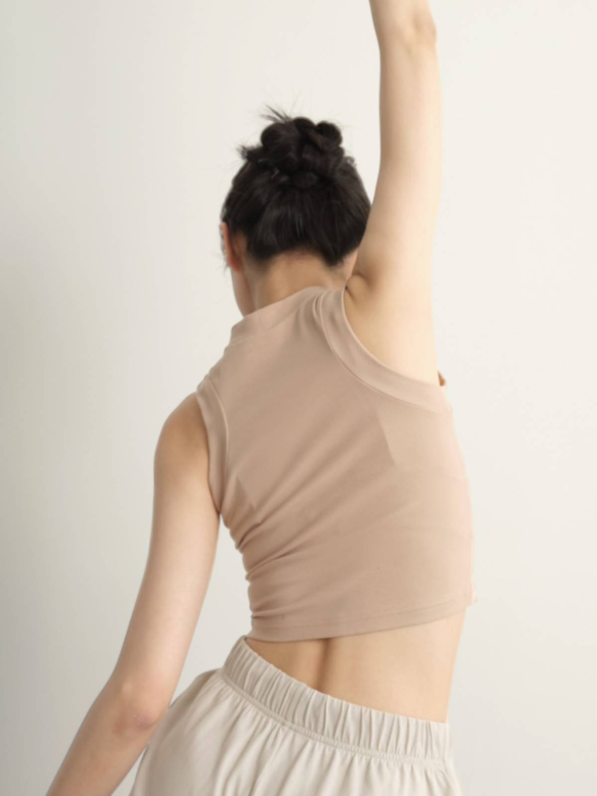Dance service sleeveless vest Modern dance repair body temperament practice service spring and summer fitness yoga top sports dance service