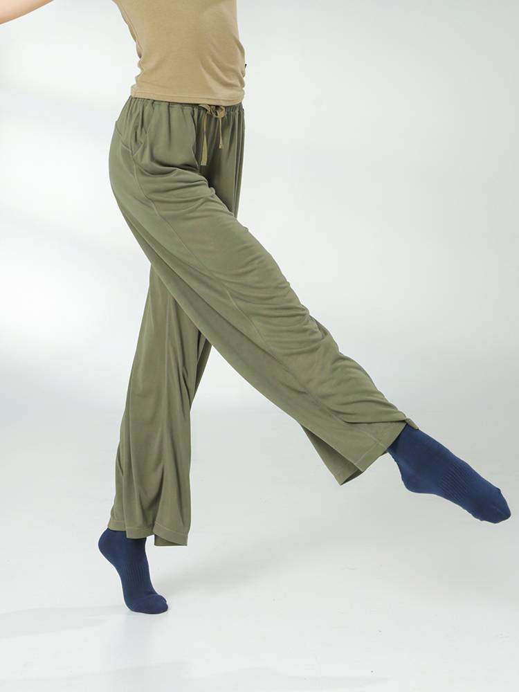 Little Jasmine Chinese Modern Dance Pants Adult Female Loose Wide -Legged Dance Pants Summer New Fitan Practice Service
