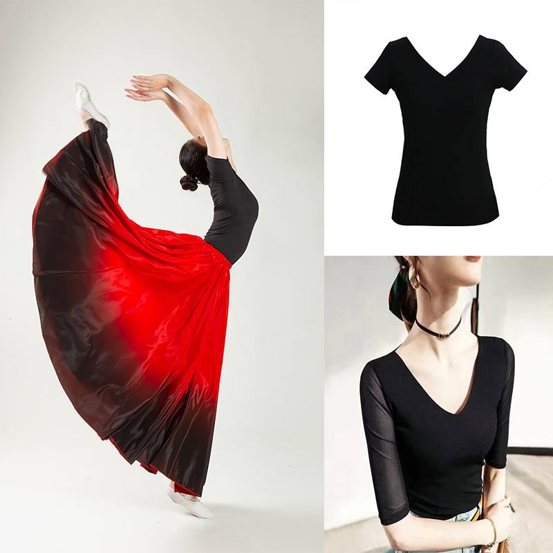 Xinjiang Dance Practice Female Set Women's Set Adult Professional Student Student Student Student Art Test Training Services chest pads Modern Dance
