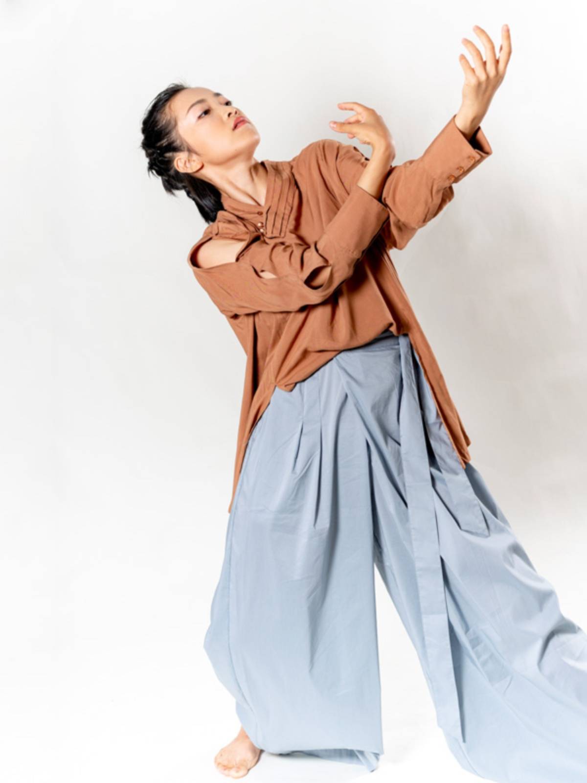 F-05 modern dance exercise pants loose wide leg dancing dancing trousers casual sports Modern dance performance service men's and women's models