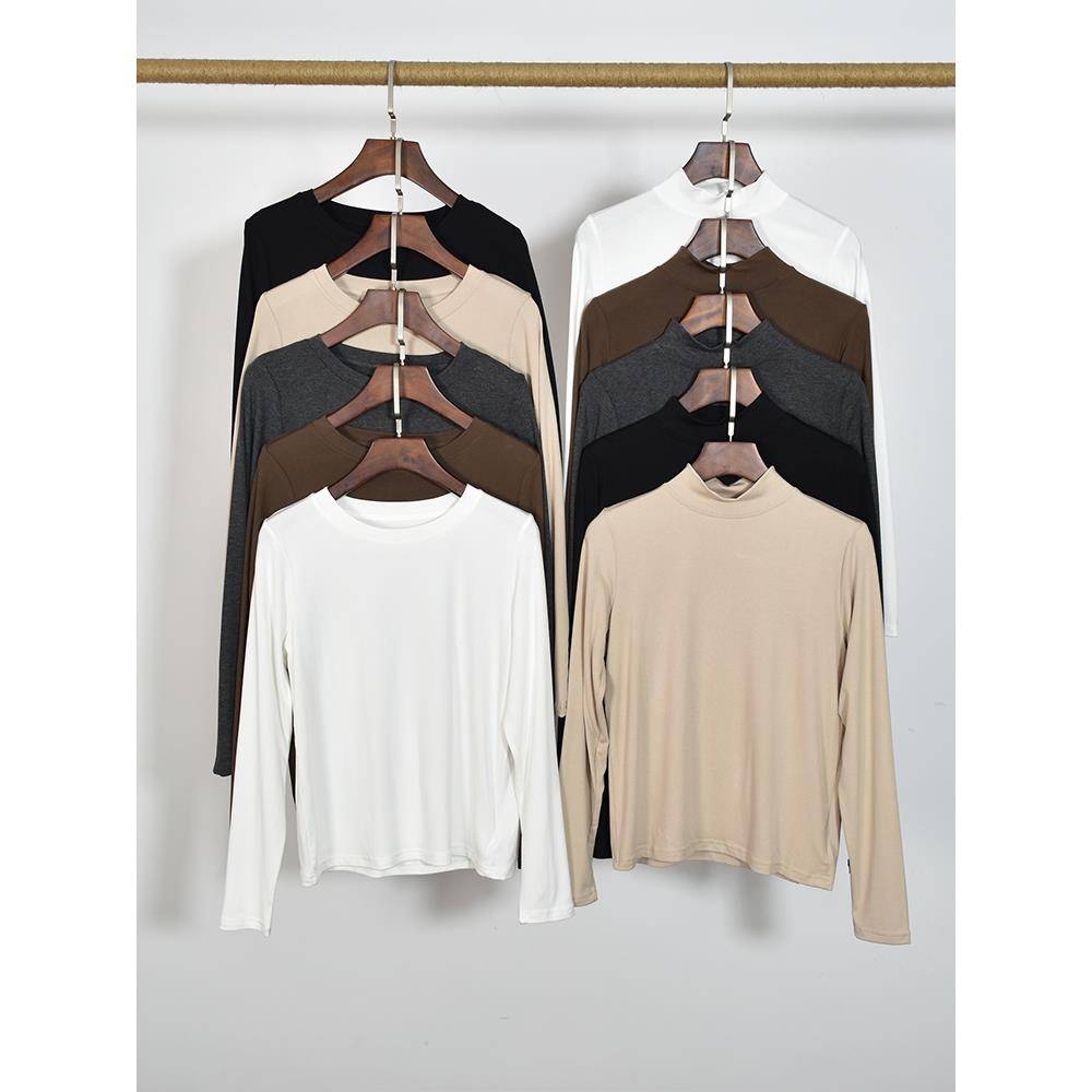 Student basic dance service female slim round neck semi -high -neck -collar jacket shirt Modern dance classical dance exercises