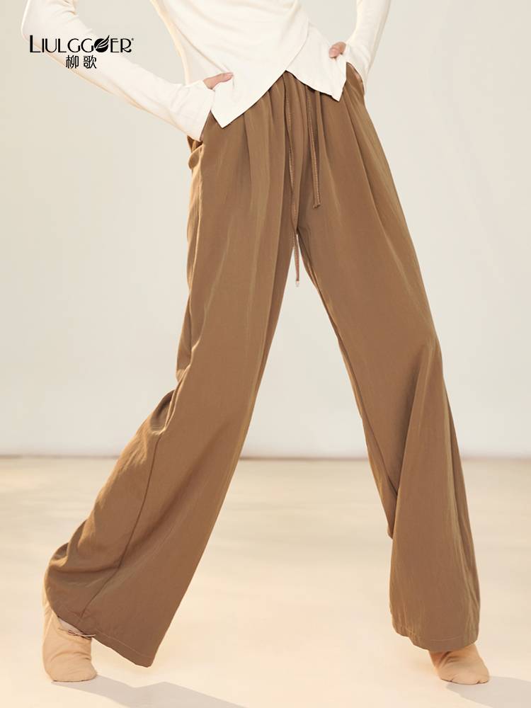 Liu Ge Modern Dance Practice Service 2023 New straight -legged wide -leg pants Chinese dance -shaped dance service adult girl