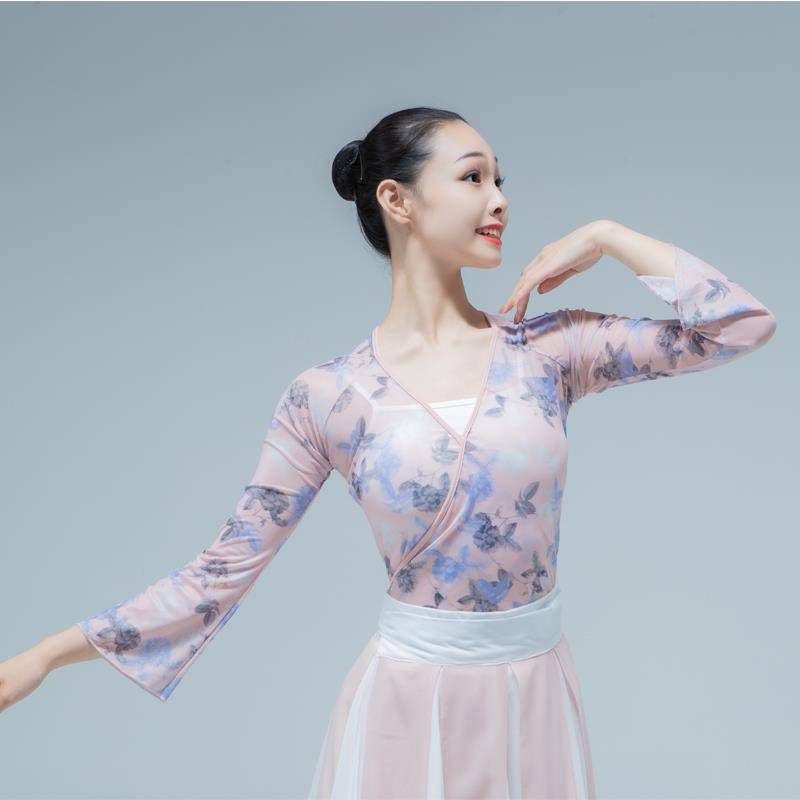 Classical dance practice service women's rhyme, elegant gauze, Chinese ancient style national performance, showing modern dance set