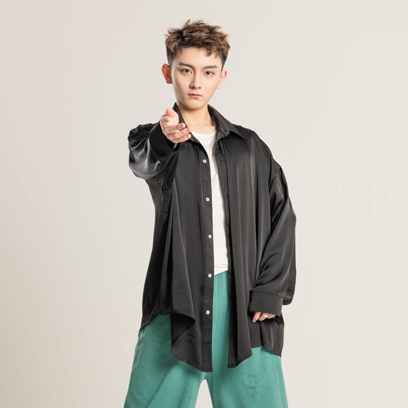 Modern dance shirt male summer dance service practice dancing special Chinese classical professional adult loose new top