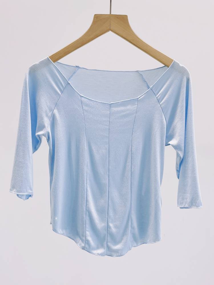Slim -body round neck dance service short -sleeved summer Chinese dance classical dance modern dance exercise body training service base training service yoga uniform